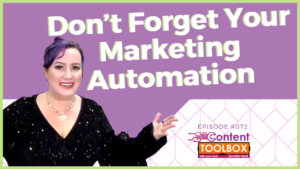 don't forget your marketing automation