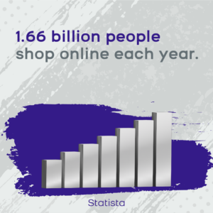 1.66 billion people shop online each year. (Statista) - Finding your niche with Jenn Neal